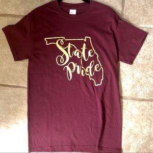 garnet and gold Florida State tshirt (New!)